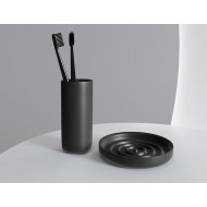 Мыльница каменная GOCCE DI SALINI 1902201RF черный