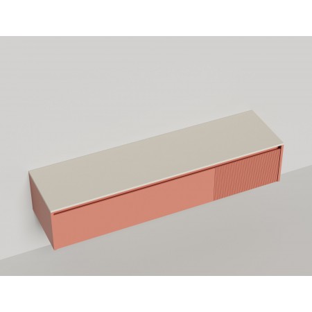 Подвесная тумба со столешницей SALINI Domino 200x70 эмаль 27D120 Подвесная тумба со столешницей SALINI Domino 200x70 эмаль 27D120