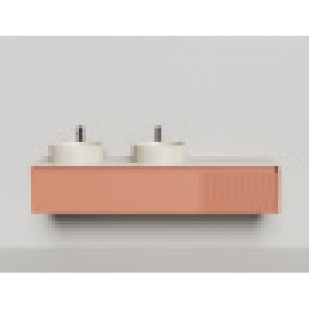 Подвесная тумба со столешницей SALINI Domino 200x70 эмаль 27D120 Подвесная тумба со столешницей SALINI Domino 200x70 эмаль 27D120