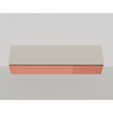 Подвесная тумба со столешницей SALINI Domino 200x70 эмаль 27D120 Подвесная тумба со столешницей SALINI Domino 200x70 эмаль 27D120