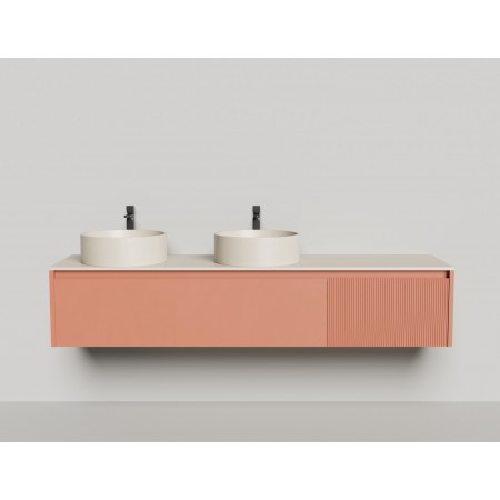 Подвесная тумба со столешницей SALINI Domino 200x70 эмаль 27D120 Подвесная тумба со столешницей SALINI Domino 200x70 эмаль 27D120