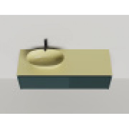 Подвесная тумба со столешницей SALINI Domino 140x50 эмаль 27D114 Подвесная тумба со столешницей SALINI Domino 140x50 эмаль 27D114