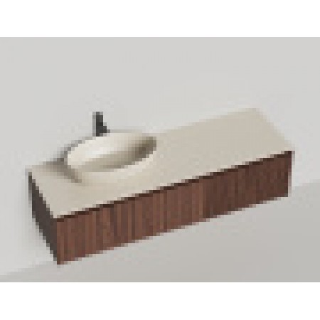 Подвесная тумба со столешницей SALINI Domino 140x50 шпон 27D214 Подвесная тумба со столешницей SALINI Domino 140x50 шпон 27D214