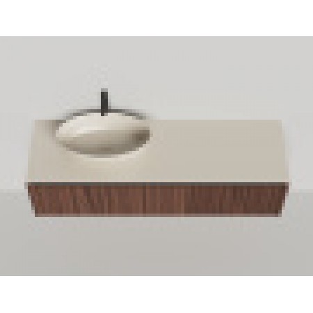 Подвесная тумба со столешницей SALINI Domino 160x50 шпон 27D216 Подвесная тумба со столешницей SALINI Domino 160x50 шпон 27D216