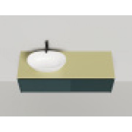 Подвесная тумба со столешницей SALINI Domino 180x50 эмаль 27D118 Подвесная тумба со столешницей SALINI Domino 180x50 эмаль 27D118