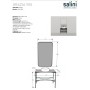Напольная тумба со столешницей и зеркалом SALINI Grazia 90x74 стальная черная 27G109 Напольная тумба со столешницей и зеркалом SALINI Grazia 90x74 стальная черная 27G109