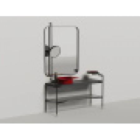 Напольная тумба со столешницей и зеркалом SALINI Ninfea 140x74 стальная черная 27N114 Напольная тумба со столешницей и зеркалом SALINI Ninfea 140x74 стальная черная 27N114