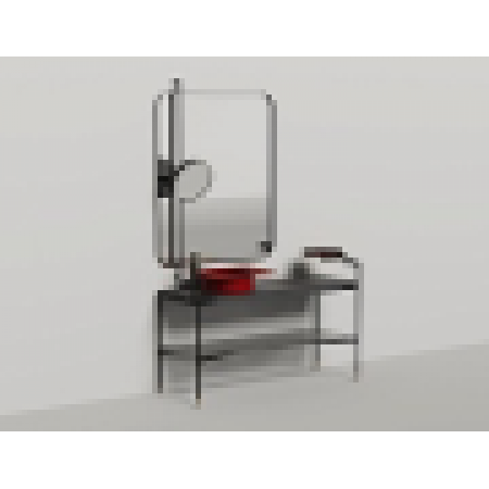 Напольная тумба со столешницей и зеркалом SALINI Ninfea 140x74 стальная черная 27N114 Напольная тумба со столешницей и зеркалом SALINI Ninfea 140x74 стальная черная 27N114