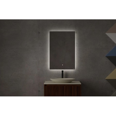 Зеркало для ванной с LED подсветкой, обогрев-антизапотевание, сенсорный выключатель, 900х900 SALINI OMBRA 27M019090BH Зеркало для ванной с LED подсветкой, обогрев-антизапотевание, сенсорный выключатель, 900х900 SALINI OMBRA 27M019090BH