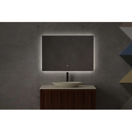 Зеркало для ванной с LED подсветкой, обогрев-антизапотевание, сенсорный выключатель, 1000х700 SALINI OMBRA 27M011070BH Зеркало для ванной с LED подсветкой, обогрев-антизапотевание, сенсорный выключатель, 1000х700 SALINI OMBRA 27M011070BH