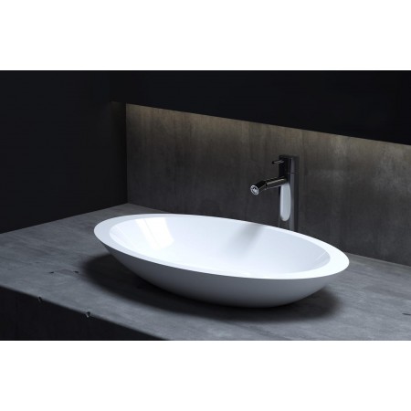 Раковина каменная матовая 58х35 SALINI CALLISTA 102 1101202SM Раковина каменная матовая 58х35 SALINI CALLISTA 102 1101202SM