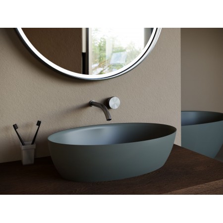 Раковина каменная матовая 58х35 SALINI ALDA 110621M Раковина каменная матовая 58х35 SALINI ALDA 110621M