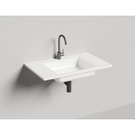 Раковина-столешница каменная матовая 80x50 SALINI ONDA 1402201M