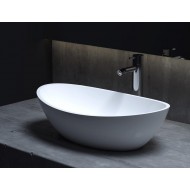 Раковина каменная глянцевая 56х34 SALINI NOEMI 1101103GRH окрашена по RAL снаружи