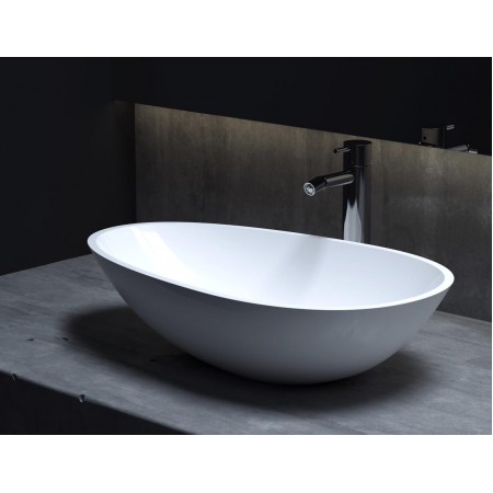 Раковина каменная матовая 58х35 SALINI CALLISTA 101 1101201SMRH окрашена по RAL снаружи Раковина каменная матовая 58х35 SALINI CALLISTA 101 1101201SMRH окрашена по RAL снаружи