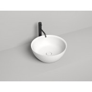 Раковина каменная накладная глянцевая 43x43 SALINI ALDA 1102110GRH окрашена по RAL снаружи