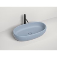 Раковина накладная матовая 70x40 SALINI LUCE окрашена по RAL снаружи