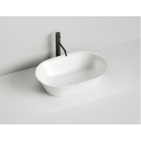 Раковина каменная накладная матовая 60x39 SALINI MONA 110821MRH окрашена по RAL снаружи Раковина каменная накладная матовая 60x39 SALINI MONA 110821MRH окрашена по RAL снаружи