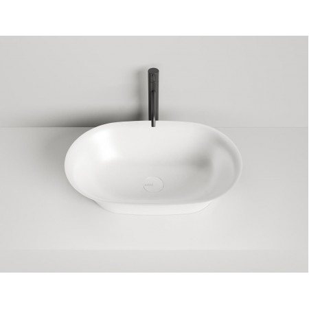 Раковина каменная накладная матовая 60x39 SALINI MONA 110821MRH окрашена по RAL снаружи Раковина каменная накладная матовая 60x39 SALINI MONA 110821MRH окрашена по RAL снаружи