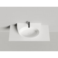 Раковина каменная накладная глянцевая 60x71 SALINI ALDA 140313GRH окрашена по RAL снаружи