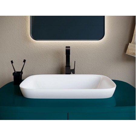 Раковина каменная матовая 60х40 SALINI MAREA 02 1802202MRF окрашена по RAL Раковина каменная матовая 60х40 SALINI MAREA 02 1802202MRF окрашена по RAL