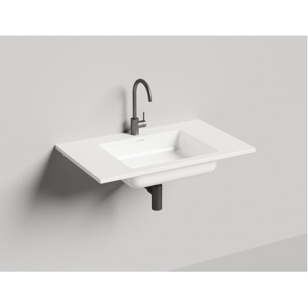 Раковина-столешница каменная матовая 80x50 SALINI ONDA 1402201MRF окрашена по RAL Раковина-столешница каменная матовая 80x50 SALINI ONDA 1402201MRF окрашена по RAL