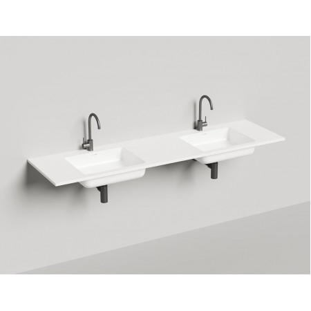 Раковина-столешница каменная матовая 180x50 SALINI ONDA 1402202M Раковина-столешница каменная матовая 180x50 SALINI ONDA 1402202M