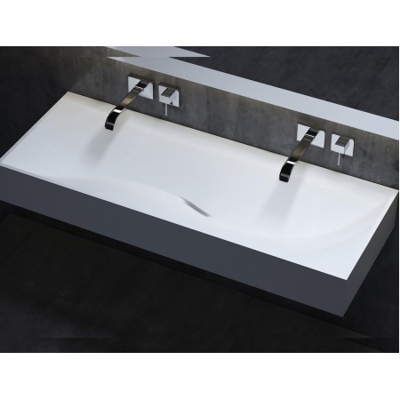 Раковина матовая 120х45 SALINI SONATA 1401201MRH окрашена по RAL снаружи Раковина матовая 120х45 SALINI SONATA 1401201MRH окрашена по RAL снаружи