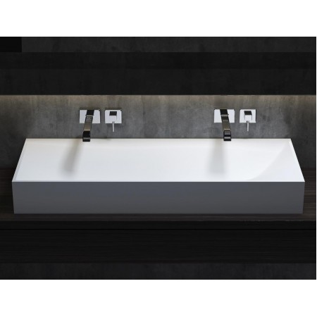 Раковина матовая 120х45 SALINI SONATA 1401201MRH окрашена по RAL снаружи Раковина матовая 120х45 SALINI SONATA 1401201MRH окрашена по RAL снаружи