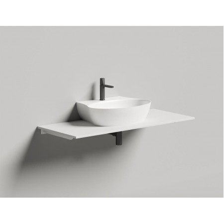 Раковина каменная накладная глянцевая 58x45 SALINI ALDA 140311GRH окрашена по RAL снаружи Раковина каменная накладная глянцевая 58x45 SALINI ALDA 140311GRH окрашена по RAL снаружи