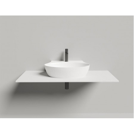 Раковина каменная накладная глянцевая 58x45 SALINI ALDA 140311GRH окрашена по RAL снаружи Раковина каменная накладная глянцевая 58x45 SALINI ALDA 140311GRH окрашена по RAL снаружи