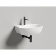 Раковина каменная накладная матовая 58x45 SALINI ALDA 140321MRH окрашена по RAL снаружи