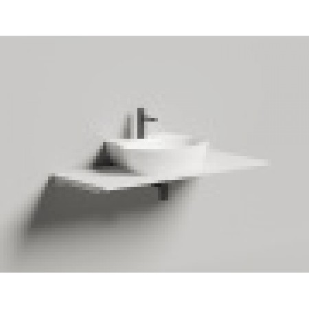 Раковина каменная накладная матовая 58x45 SALINI ALDA 140321MRH окрашена по RAL снаружи Раковина каменная накладная матовая 58x45 SALINI ALDA 140321MRH окрашена по RAL снаружи