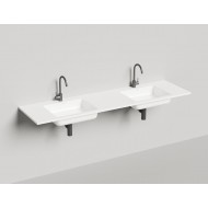 Раковина-столешница каменная матовая 180x50 SALINI ONDA 1402202MRF окрашена по RAL