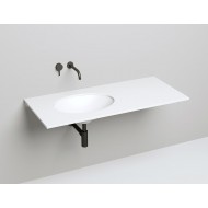 Раковина каменная встраиваемая снизу матовая 55x40 SALINI MAREA 1802211MRF окрашена по RAL