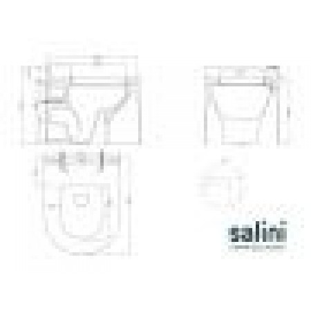 Унитаз SALINI GEMELLI 240121KMRF Унитаз SALINI GEMELLI 240121KMRF