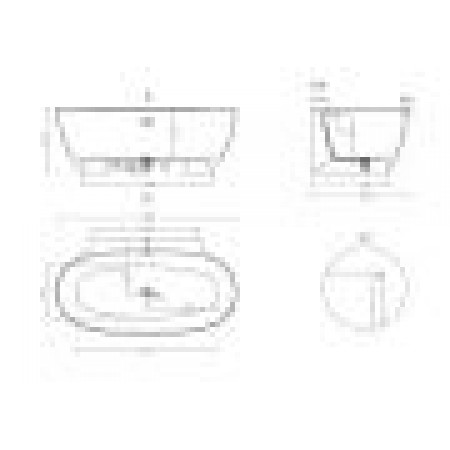 Ванна пристенная матовая 170х90 SALINI ALDA WALL 170 покраска по RAL снаружи 101925MRH Ванна пристенная матовая 170х90 SALINI ALDA WALL 170 покраска по RAL снаружи 101925MRH