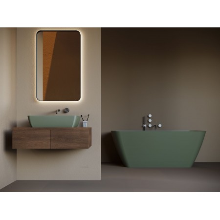 Ванна каменная отдельностоящая матовая 180х81 SALINI AGATHA 100221M Ванна каменная отдельностоящая матовая 180х81 SALINI AGATHA 100221M