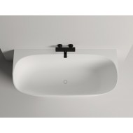 Ванна каменная отдельностоящая глянцевая 170х80 SALINI Sofia Wall 102512GRF окрашена по RAL