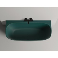 Ванна каменная отдельностоящая глянцевая 170x80 SALINI Sofia Wall 102512GRH окрашена по RAL снаружи