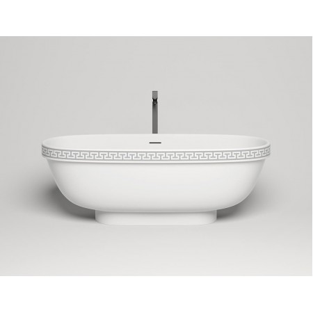 Ванна каменная отдельностоящая матовая 180х80 SALINI GRECA MEANDER 103021MRH окраска по RAL снаружи Ванна каменная отдельностоящая матовая 180х80 SALINI GRECA MEANDER 103021MRH окраска по RAL снаружи