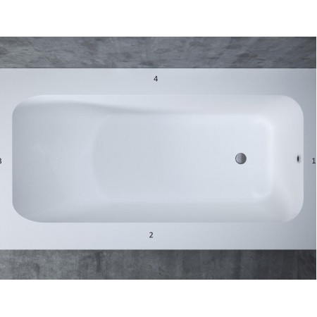 Ванна каменная глянцевая SALINI ORLANDA Plus 190 102014GRH окрашена по RAL снаружи Ванна каменная глянцевая SALINI ORLANDA Plus 190 102014GRH окрашена по RAL снаружи