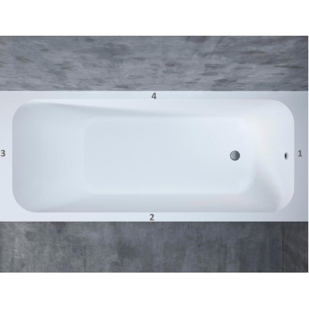 Ванна каменная матовая 180х80 SALINI ORLANDA 180 102122MRF окрашена по RAL Ванна каменная матовая 180х80 SALINI ORLANDA 180 102122MRF окрашена по RAL