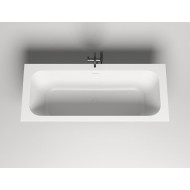 Ванна каменная встраиваемая матовая 180x80 SALINI ORLANDA AXIS KIT окраска по RAL снаружи