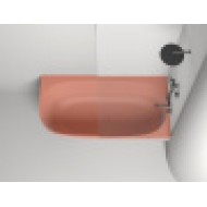 Ванна пристенная угловая глянцевая 170x85 SALINI Sofia Corner R окраска снаружи 102514GRH